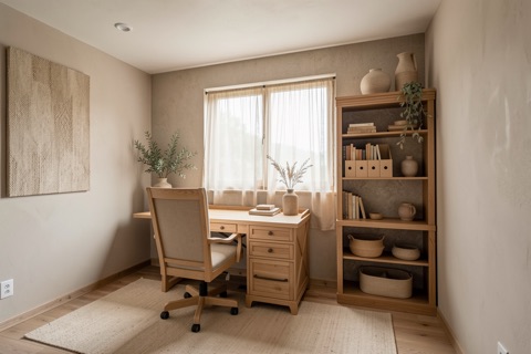 Office / bedroom — Japandi