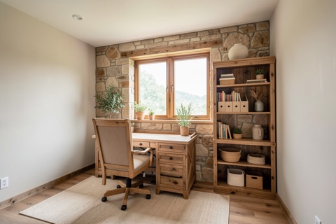 Office / bedroom — Rustic Modern