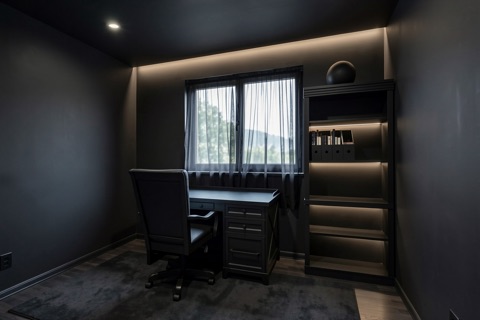 Office / bedroom — Sleek Dark Modern