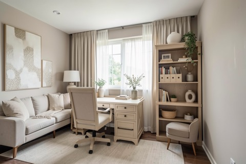Office / bedroom — Transitional
