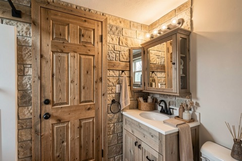 Powder bath — Rustic Modern