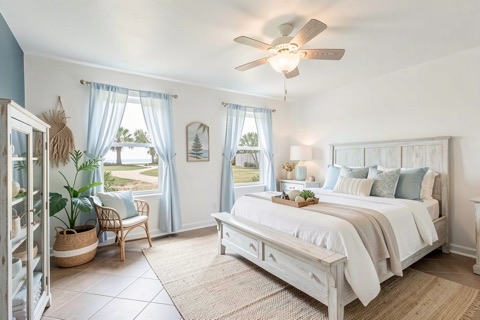Primary bedroom — Coastal
