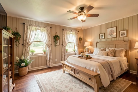 Primary bedroom — Cozy Cottage