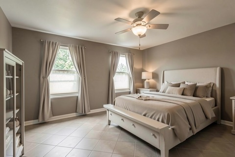 Primary bedroom — Modern Greige