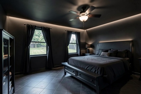 Primary bedroom — Sleek Dark Modern