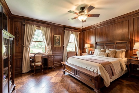 Primary bedroom — Traditional Elegant