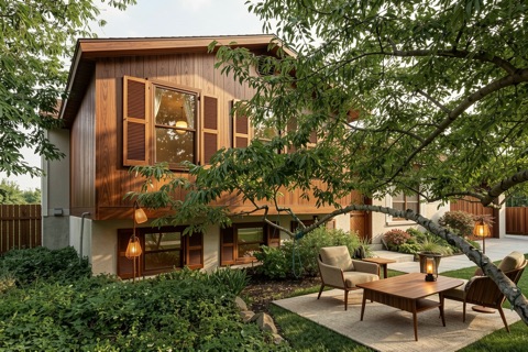 Side of house — Mid-Century Modern
