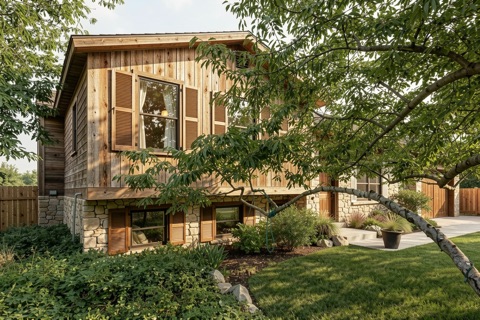 Side of house — Rustic Modern