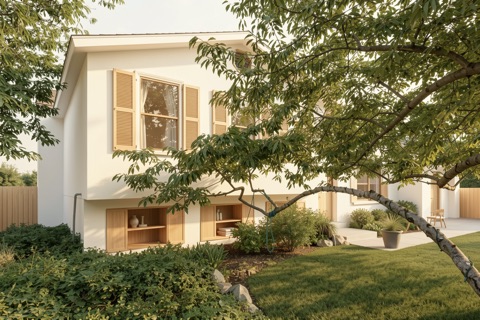 Side of house — Warm Minimalist